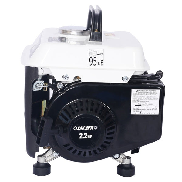 English Elm Portable Gas Generator 800W OHV Engine EPA Compliant Camping Emergency Power Supply W465P176459