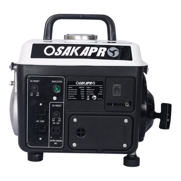 English Elm Portable Gas Generator 800W OHV Engine EPA Compliant Camping Emergency Power Supply W465P176459