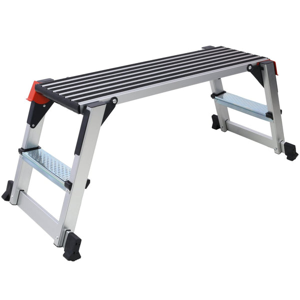 English Elm Aluminum Folding Work Platform Anti-slip Drywall Stand with 330lb Capacity W465P182127