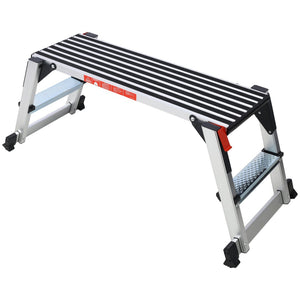 English Elm Aluminum Folding Work Platform Anti-slip Drywall Stand with 330lb Capacity W465P182127