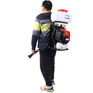 English Elm 51.7cc Backpack Fogger Gasoline Powered Mister 14l Tank 39ft Outdoor Spray W465P185059