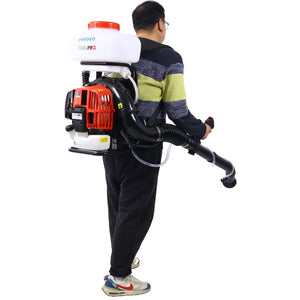 English Elm 51.7cc Backpack Fogger Gasoline Powered Mister 14l Tank 39ft Outdoor Spray W465P185059