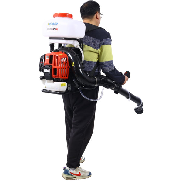 English Elm 51.7cc Backpack Fogger Gasoline Powered Mister 14l Tank 39ft Outdoor Spray W465P185059