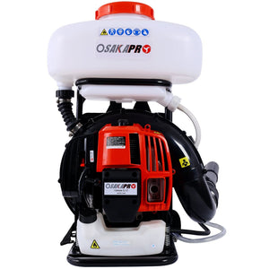 English Elm 51.7cc Backpack Fogger Gasoline Powered Mister 14l Tank 39ft Outdoor Spray W465P185059