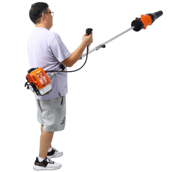 English Elm 52cc Gas Powered 3-in-1 String Trimmer Brush Cutter and Blower with Padded Strap W465P185102