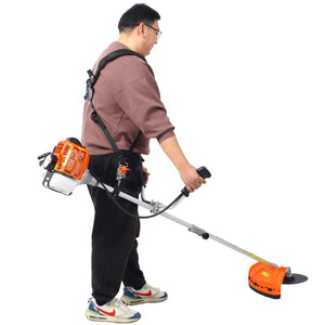 English Elm 52cc Full-crank Gas Trimmer 6in1 Multifunction Weed Wacker with Metal Blade Strap W465P185103
