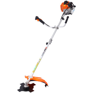 English Elm 52cc Full-crank Gas Trimmer 6in1 Multifunction Weed Wacker with Metal Blade Strap W465P185103