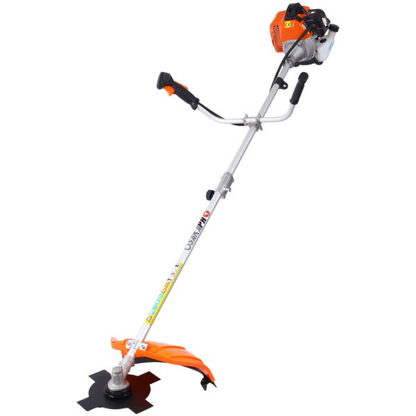 English Elm 52cc Full-crank Gas Trimmer 6in1 Multifunction Weed Wacker with Metal Blade Strap W465P185103