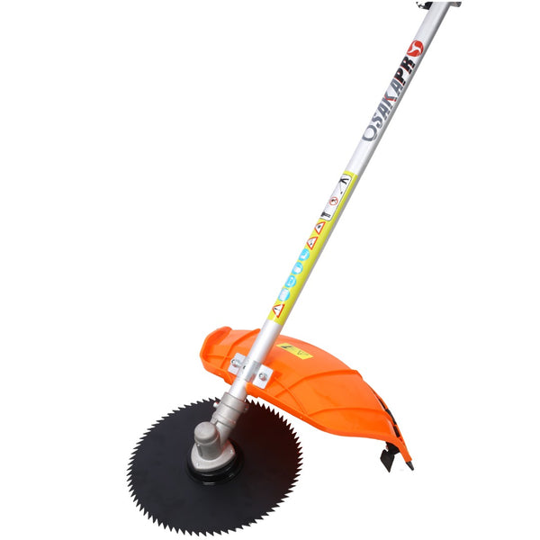 English Elm 52cc Full-crank Gas Trimmer 6in1 Multifunction Weed Wacker with Metal Blade Strap W465P185103