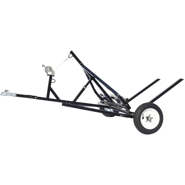 English Elm Adjustable Round Bale Mover Trailer for Atv Utv Truck with Winch 1500lb Capacity W465P187106