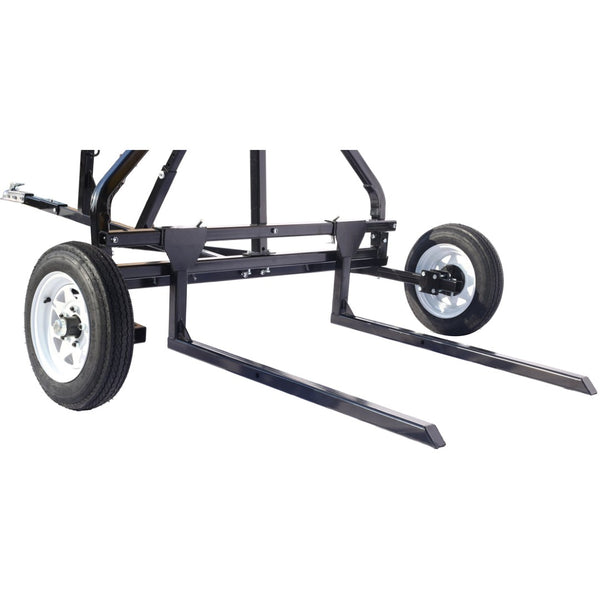 English Elm Adjustable Round Bale Mover Trailer for Atv Utv Truck with Winch 1500lb Capacity W465P187106