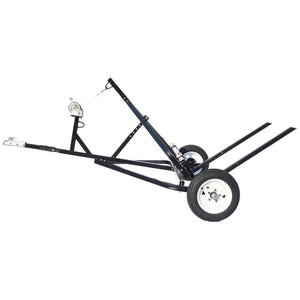 English Elm Adjustable Round Bale Mover Trailer for Atv Utv Truck with Winch 1500lb Capacity W465P187106