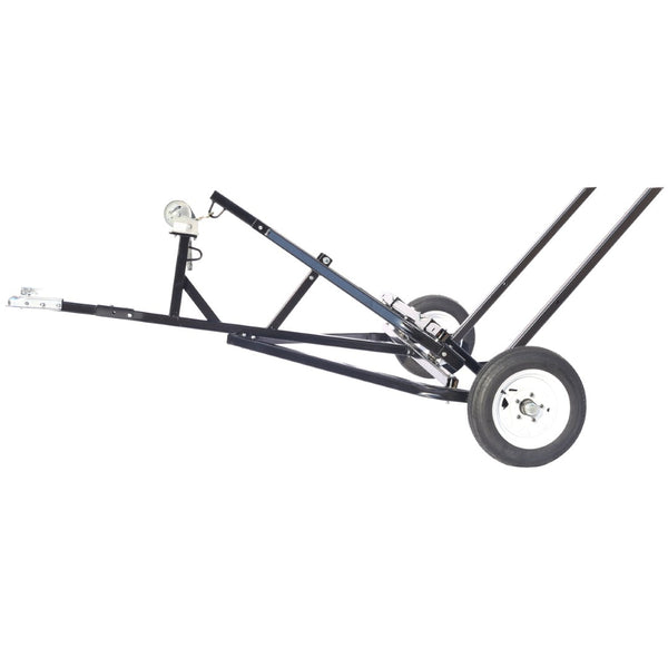 English Elm Adjustable Round Bale Mover Trailer for Atv Utv Truck with Winch 1500lb Capacity W465P187106