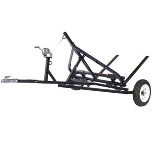 English Elm Adjustable Round Bale Mover Trailer for Atv Utv Truck with Winch 1500lb Capacity W465P187106