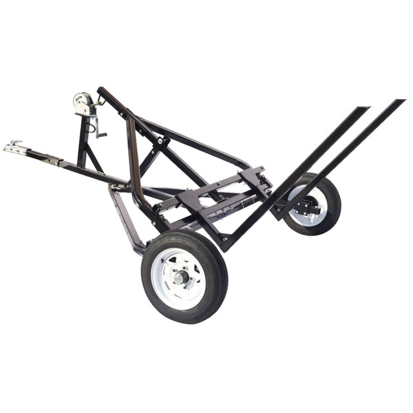 English Elm Adjustable Round Bale Mover Trailer for Atv Utv Truck with Winch 1500lb Capacity W465P187106