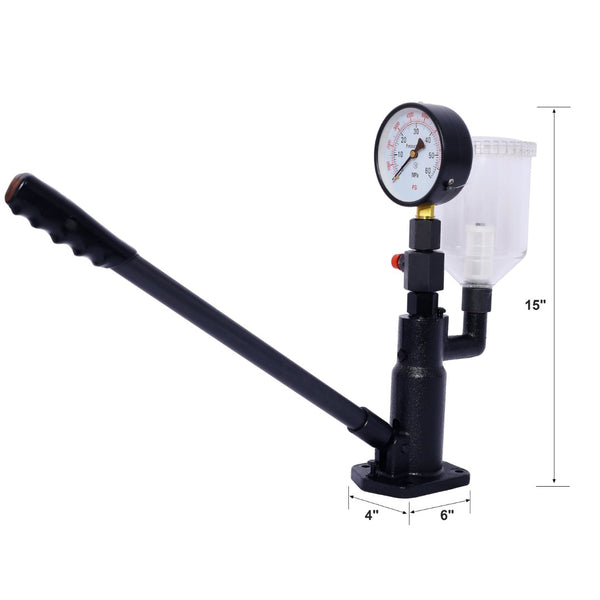 English Elm 400bar Diesel Injector Nozzle Pop Pressure Bench Tester Dual Scale Gauge Shop Tool W465P187128