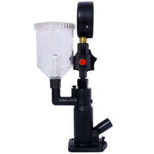 English Elm 600bar Cast Iron Diesel Injector Pop Tester with Dual Gauge and Hand Wheel Control W465P187130