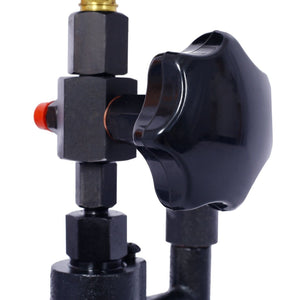 English Elm 600bar Cast Iron Diesel Injector Pop Tester with Dual Gauge and Hand Wheel Control W465P187130