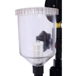 English Elm 600bar Cast Iron Diesel Injector Pop Tester with Dual Gauge and Hand Wheel Control W465P187130