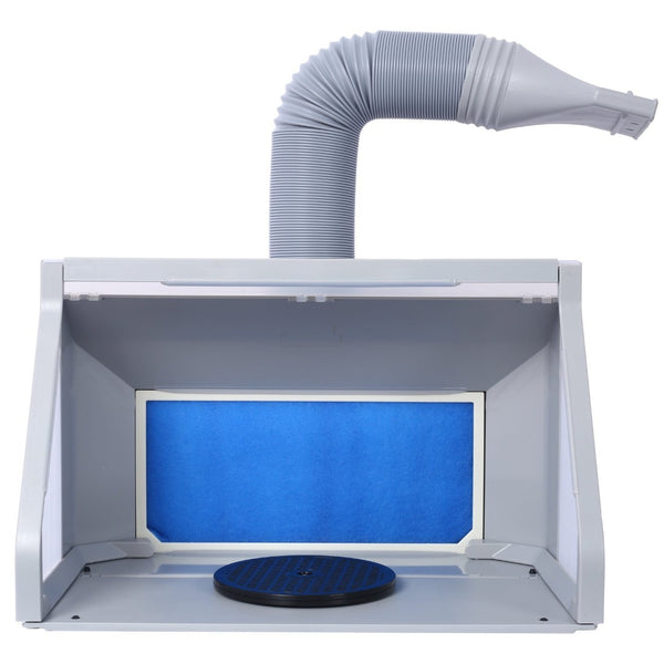 English Elm Portable Airbrush Spray Booth with Dual Fans Led Lighting and Turntable for Hobbyists W465P187896