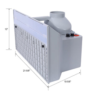 English Elm Portable Airbrush Spray Booth with Dual Fans Led Lighting and Turntable for Hobbyists W465P187896