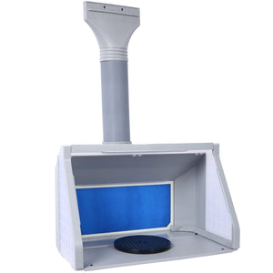 English Elm Portable Airbrush Spray Booth with Dual Fans Led Lighting and Turntable for Hobbyists W465P187896