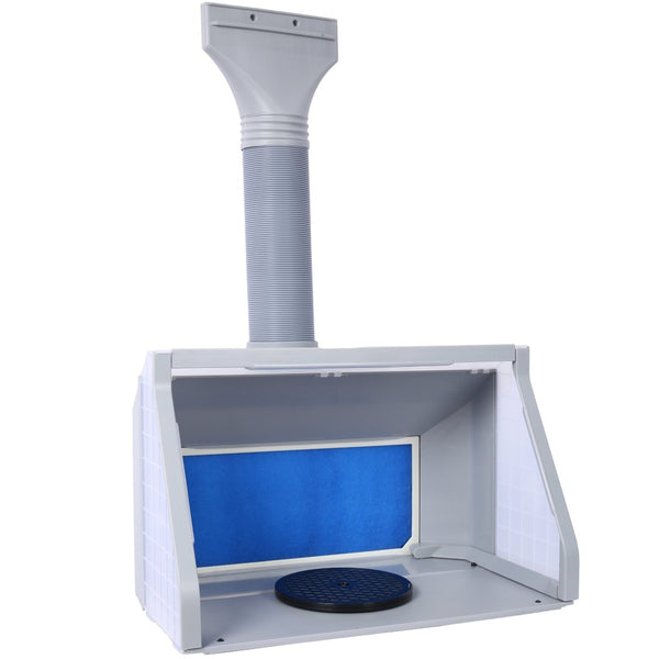 English Elm Portable Airbrush Spray Booth with Dual Fans Led Lighting and Turntable for Hobbyists W465P187896