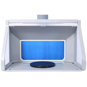 English Elm Portable Airbrush Spray Booth with Dual Fans Led Lighting and Turntable for Hobbyists W465P187896