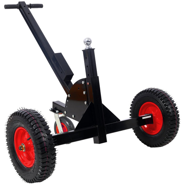 English Elm 2-in-1 Heavy Duty Trailer Dolly with Pneumatic Tires and Adjustable Hitch for Rv Boat W465P188533