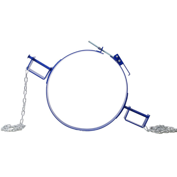 English Elm 55 Gallon Drum Tilting Ring Heavy Duty Carbon Steel Forklift Compatible 1200 Lb W465P189675