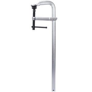 English Elm Heavy-duty Deep Throat F-clamp 24 Inch Bar with Swivel Pads for Welding Workshop W465P190101