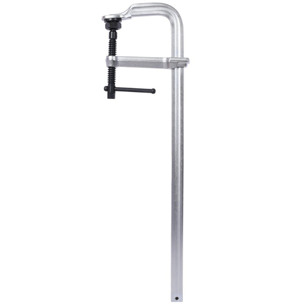 English Elm Heavy-duty Deep Throat F-clamp 24 Inch Bar with Swivel Pads for Welding Workshop W465P190101