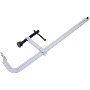 English Elm Heavy-duty Deep Throat F-clamp 24 Inch Bar with Swivel Pads for Welding Workshop W465P190101