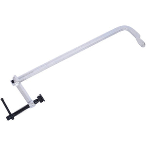 English Elm Heavy-duty Deep Throat F-clamp 24 Inch Bar with Swivel Pads for Welding Workshop W465P190101