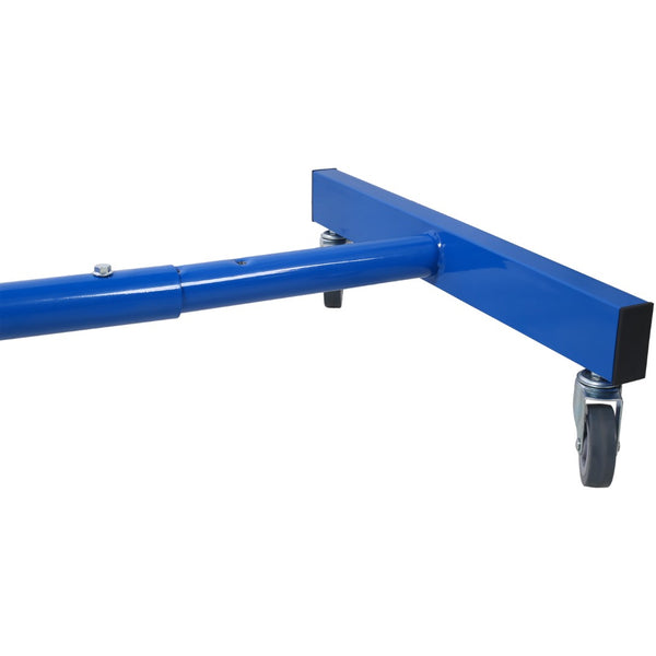 English Elm Adjustable Steel Rolling Worktable with Drawer and Swivel Casters for Garage Shops Blue W465P190257