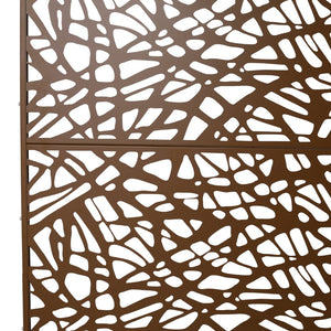 English Elm Outdoor Freestanding Metal Privacy Screen Geometric Lattice Panel for Patio Deck Garden W465P193190