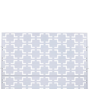 English Elm Outdoor Freestanding Metal Privacy Screen Lattice Panel for Patio Deck Garden Spaces W465P193207