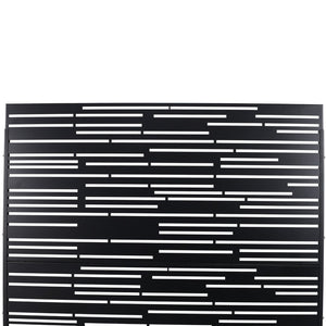 English Elm Outdoor Freestanding Metal Privacy Screen Geometric Laser Cut Panel for Patio Deck Garden W465P193218
