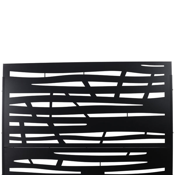 English Elm Outdoor Freestanding Metal Privacy Screen Powder Coated Panel for Patio Deck Garden W465P193224