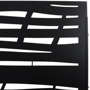 English Elm Outdoor Freestanding Metal Privacy Screen Powder Coated Panel for Patio Deck Garden W465P193224
