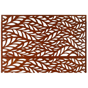 English Elm Outdoor Freestanding Metal Privacy Screen Rustic Patina Patio Garden Deck Divider Panel W465P193235