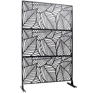 English Elm Outdoor Metal Lattice Privacy Screen Freestanding Rust Resistant Panel for Patio W465P193236