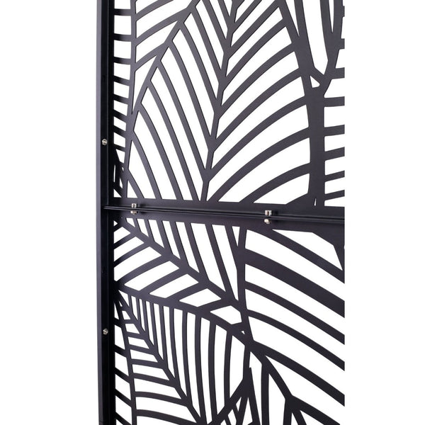 English Elm Outdoor Metal Lattice Privacy Screen Freestanding Rust Resistant Panel for Patio W465P193236