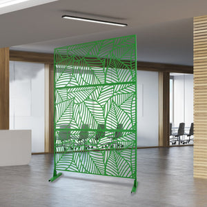 English Elm Outdoor Freestanding Metal Privacy Screen Decorative Lattice Panel for Patio Garden Deck W465P193238
