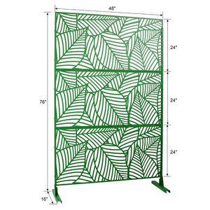 English Elm Outdoor Freestanding Metal Privacy Screen Decorative Lattice Panel for Patio Garden Deck W465P193238