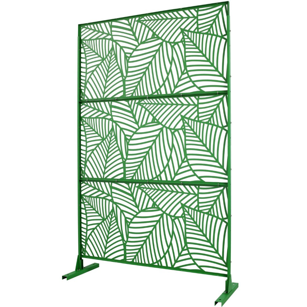 English Elm Outdoor Freestanding Metal Privacy Screen Decorative Lattice Panel for Patio Garden Deck W465P193238