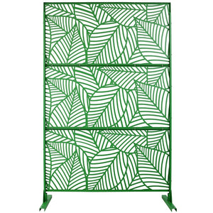 English Elm Outdoor Freestanding Metal Privacy Screen Decorative Lattice Panel for Patio Garden Deck W465P193238