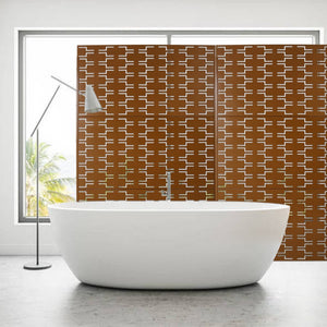 English Elm Outdoor Freestanding Metal Privacy Screen Geometric Lattice Panel for Patio or Deck W465P193245