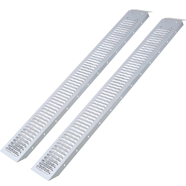 English Elm 74" Steel Loading Ramps 960lb Capacity Anti-slip Tread for Atv Dirt Bike Pickup W465P202883