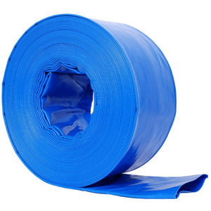 English Elm 3"x100ft Pool Backwash Hose Heavy Duty Pvc Lay Flat Discharge with 2 Clamps W465P203278